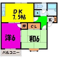 あけぼのハイツの物件間取画像